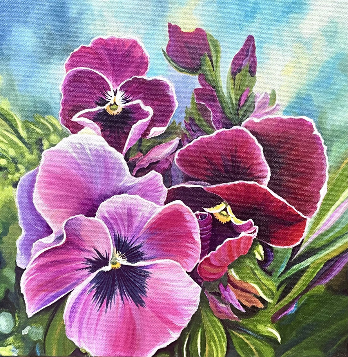Carolyn Carriere - Pansies in Spring