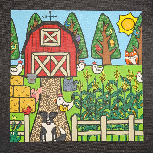 Julia Lussier-Dollard - In the Village #3, Around the Farm