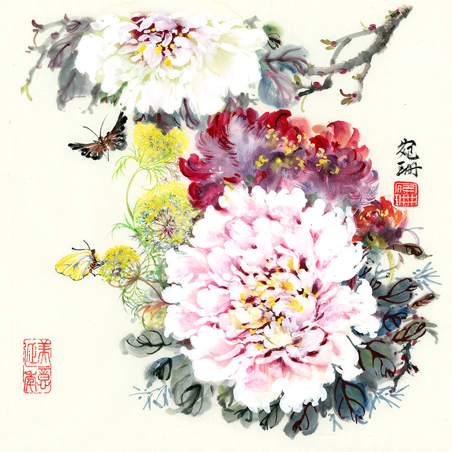 Susan Tse - Queen's Lace and Peonies